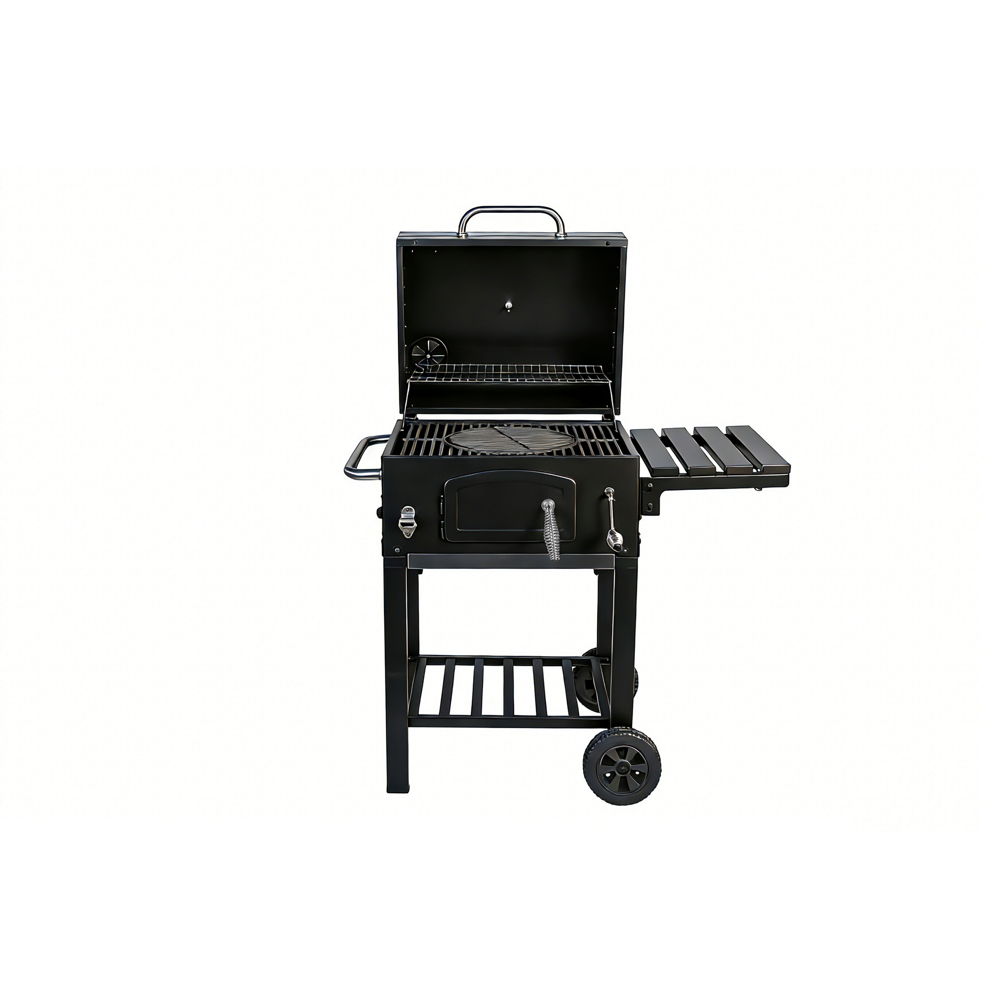 Holzkohlegrill 'Ontario II' schwarz 100 x 105 x 47 cm