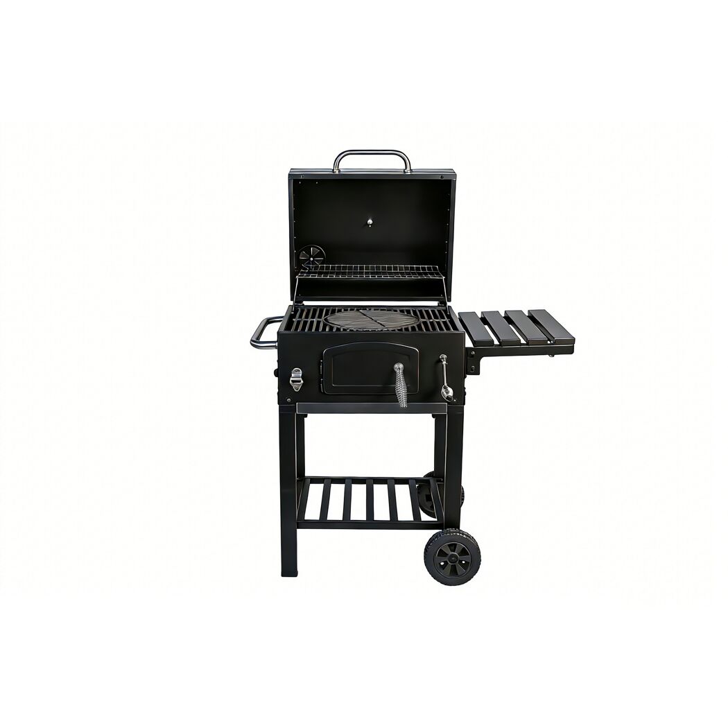 Holzkohlegrill 'Ontario II' schwarz 100 x 105 x 47 cm