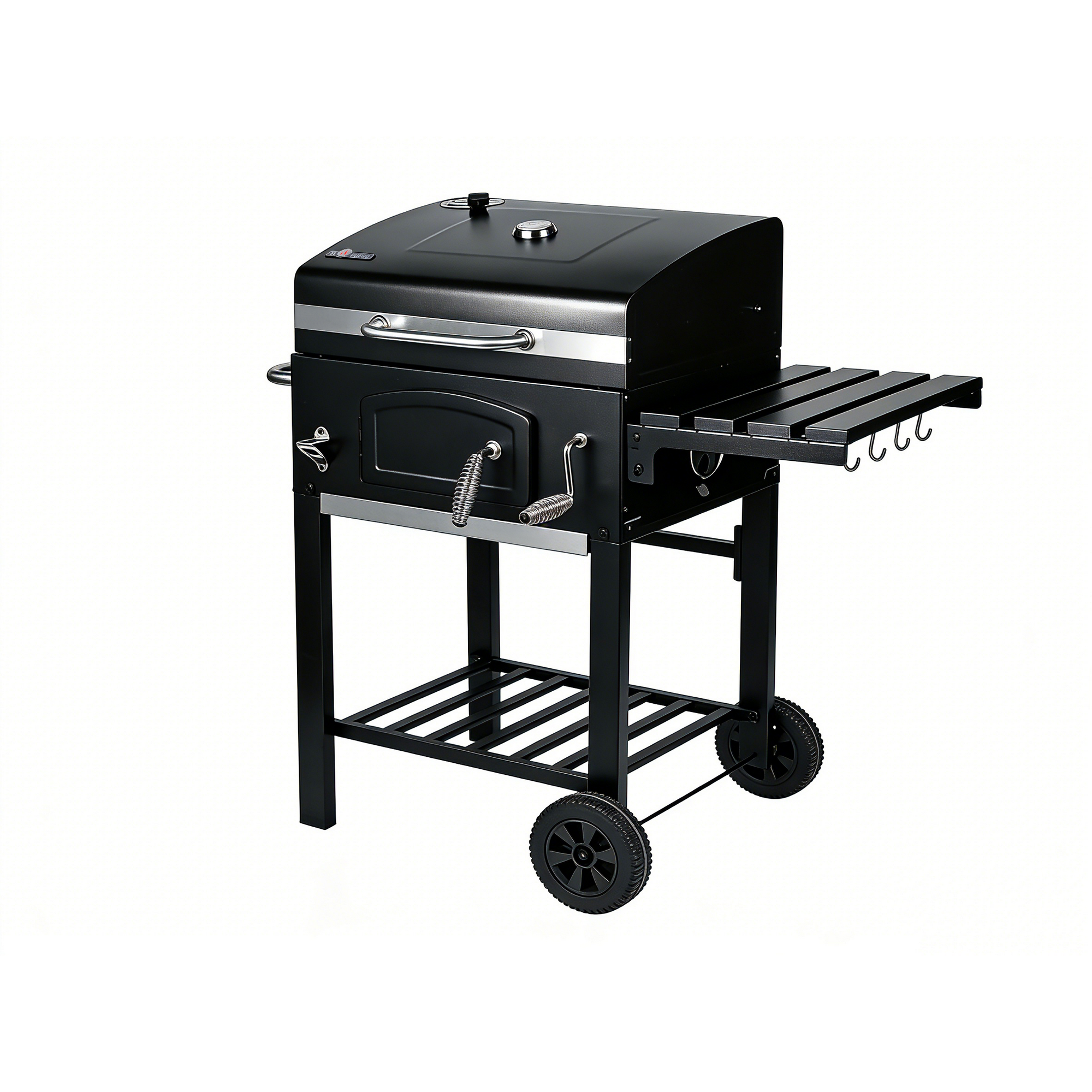 Holzkohlegrill 'Ontario II' schwarz 100 x 105 x 47 cm