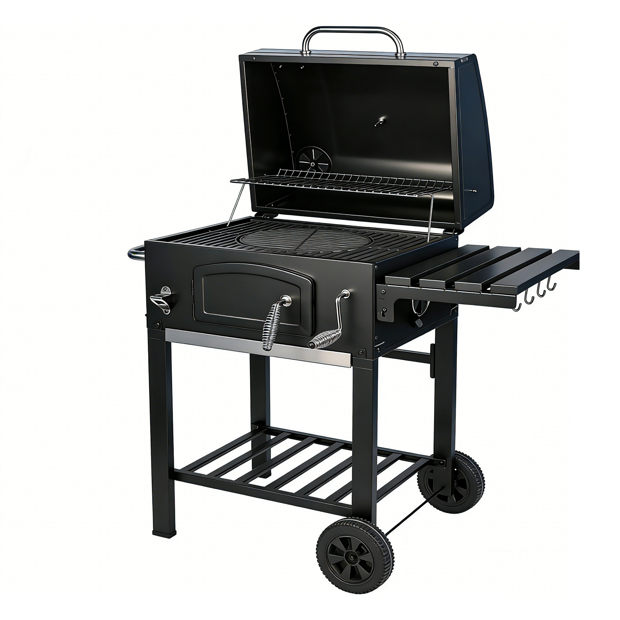 Holzkohlegrill 'Ontario II' schwarz 100 x 105 x 47 cm