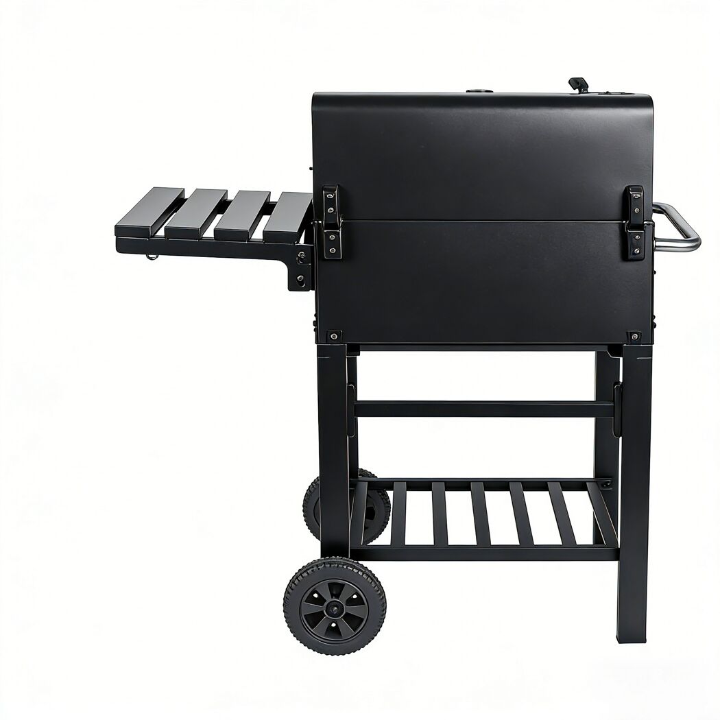 Holzkohlegrill 'Ontario II' schwarz 100 x 105 x 47 cm
