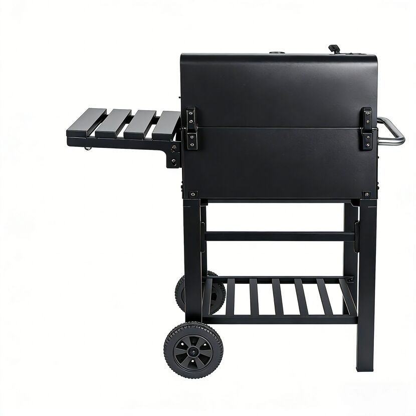 Holzkohlegrill 'Ontario II' schwarz 100 x 105 x 47 cm