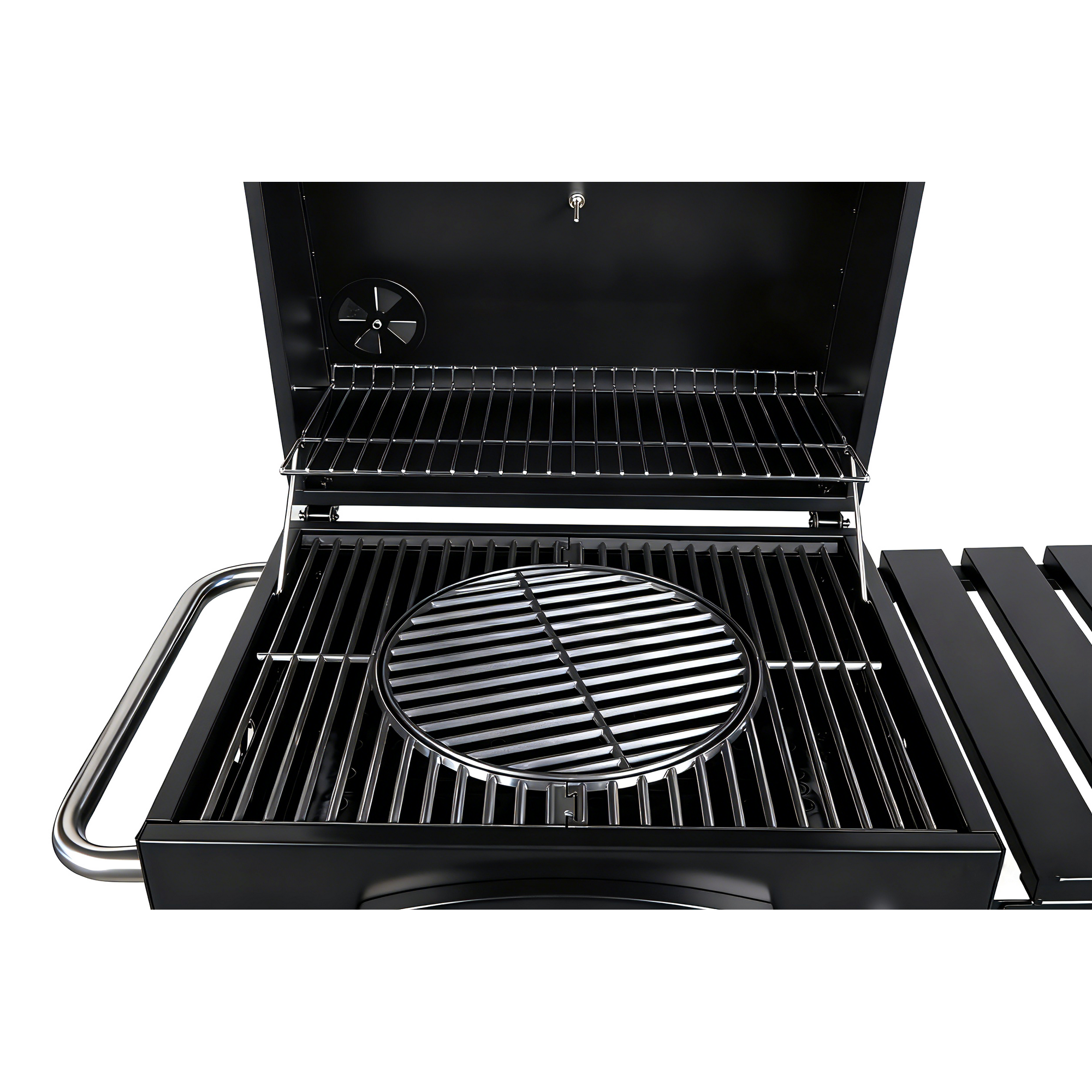 Holzkohlegrill 'Ontario II' schwarz 100 x 105 x 47 cm