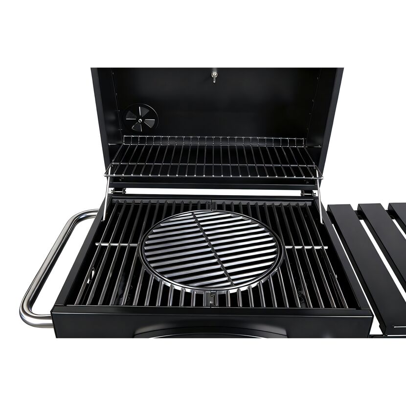 Holzkohlegrill 'Ontario II' schwarz 100 x 105 x 47 cm