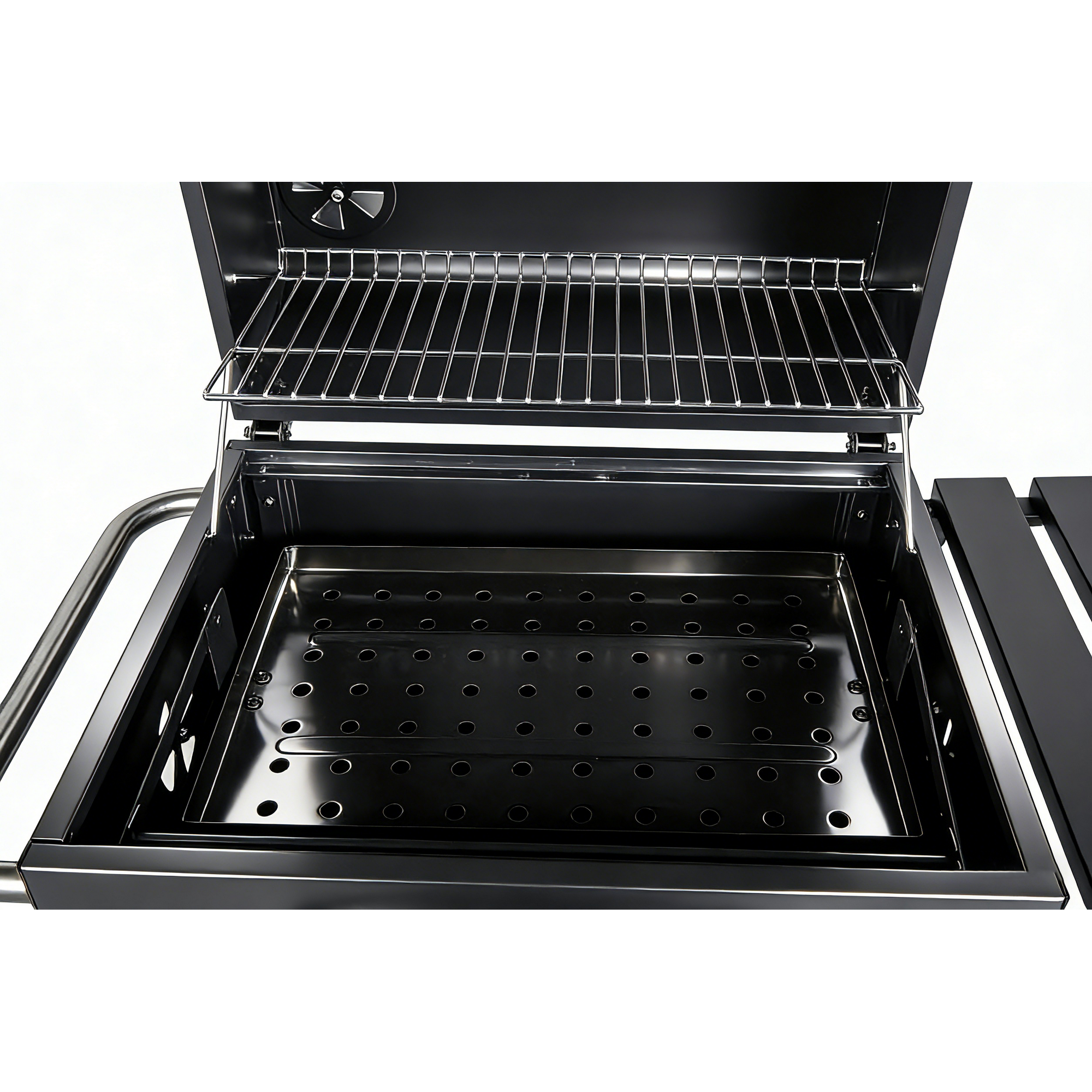 Holzkohlegrill 'Ontario II' schwarz 100 x 105 x 47 cm