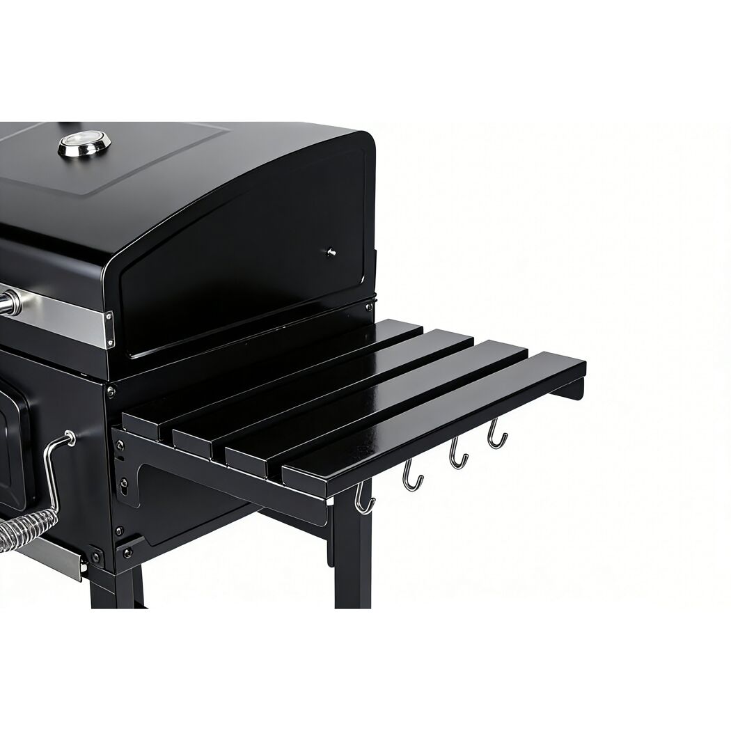 Holzkohlegrill 'Ontario II' schwarz 100 x 105 x 47 cm