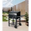 Holzkohlegrill 'Ontario II' schwarz 100 x 105 x 47 cm