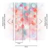Vliestapete 'CosmoLiving by Cosmopolitan' Fading Flora Blätter rosa 3-teilig 1,59 x 2,8 m