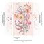 Vliestapete 'CosmoLiving by Cosmopolitan' Amelia Blumen aquarell rosa 3-teilig 1,59 x 2,8 m