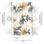 Vliestapete 'CosmoLiving by Cosmopolitan' Tropelia Dschungelblätter braun/blau 3-teilig 1,59 x 2,8 m