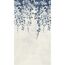 Vliestapete 'CosmoLiving by Cosmopolitan' Hanging Garden Blätter blau/weiß 3-teilig 1,59 x 2,8 m