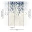 Vliestapete 'CosmoLiving by Cosmopolitan' Hanging Garden Blätter blau/weiß 3-teilig 1,59 x 2,8 m