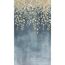 Vliestapete 'CosmoLiving by Cosmopolitan' Gilded Bloom Blätter blau/gold 3-teilig 1,59 x 2,8 m