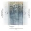 Vliestapete 'CosmoLiving by Cosmopolitan' Gilded Bloom Blätter blau/gold 3-teilig 1,59 x 2,8 m