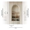 Vliestapete 'CosmoLiving by Cosmopolitan' Clay Mirage Rundbogen Landschaft beige 3-teilig 1,59 x 2,8 m