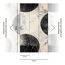 Vliestapete 'CosmoLiving by Cosmopolitan' Circles geometrische Formen beige/schwarz 3-teilig 1,59x2,8 m