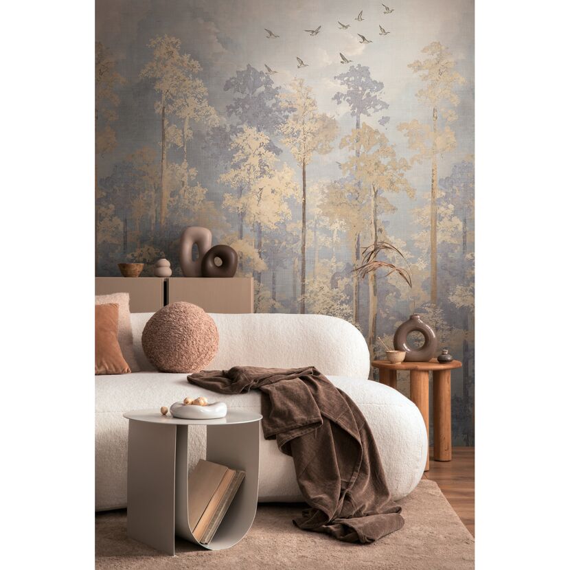 Vliestapete'CosmoLiving by Cosmopolitan' Natures Awaking Bäume beige 3-teilig 1,59 x 2,8 m