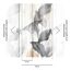 Vliestapete 'CosmoLiving by Cosmopolitan' Translucent Grace Blätter aquarell grau 3-teilig 1,59 x 2,8 m