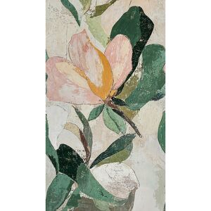 Vliestapete 'CosmoLiving by Cosmopolitan' Lush Blossom Blüte grün/rosa 3-teilig 1,59 x 2,8 m