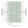 Vliestapete 'CosmoLiving by Cosmopolitan' Palma Green Palmenblätter grün 3-teilig 1,59 x 2,8 m