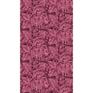 Vliestapete 'CosmoLiving by Cosmopolitan' Palma Magenta Palmenblätter pink 3-teilig 1,59 x 2,8 m