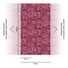 Vliestapete 'CosmoLiving by Cosmopolitan' Palma Magenta Palmenblätter pink 3-teilig 1,59 x 2,8 m