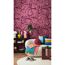Vliestapete 'CosmoLiving by Cosmopolitan' Palma Magenta Palmenblätter pink 3-teilig 1,59 x 2,8 m