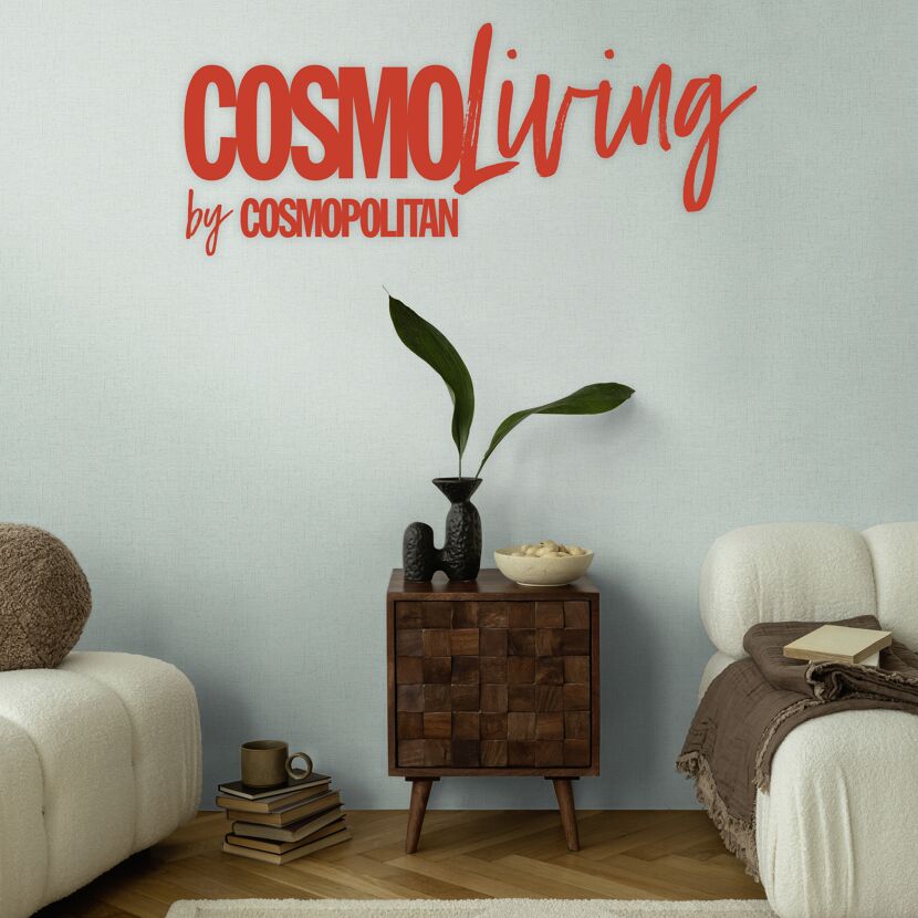 Vliestapete 'CosmoLiving by Cosmopolitan' Uni Punkte hellblau 10,05 x 0,53 m