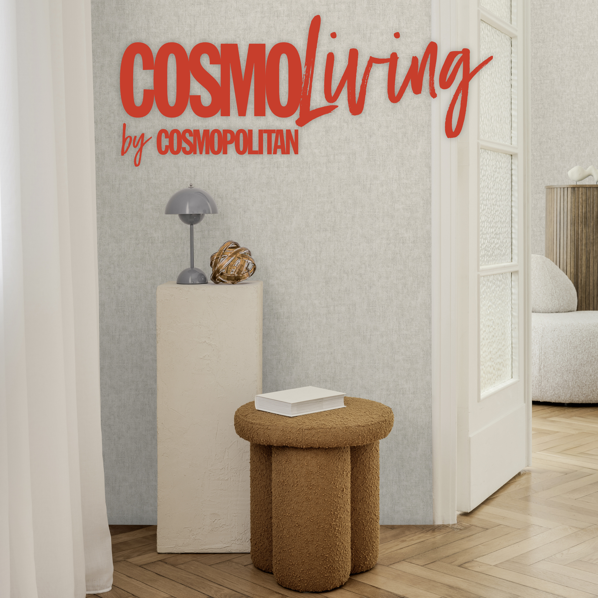 Vliestapete 'CosmoLiving by Cosmopolitan' Uni grau 10,05 x 0,53 m