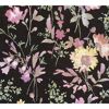 Vliestapete 'CosmoLiving by Cosmopolitan' Blüten schwarz 10,05 x 0,53 m