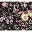 Vliestapete 'CosmoLiving by Cosmopolitan' Blüten schwarz 10,05 x 0,53 m