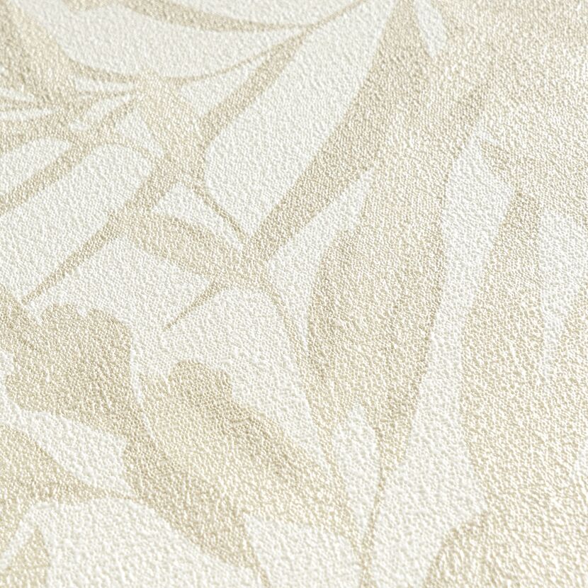 Vliestapete 'CosmoLiving by Cosmopolitan' Dschungel weiß/beige 10,05 x 0,53 m