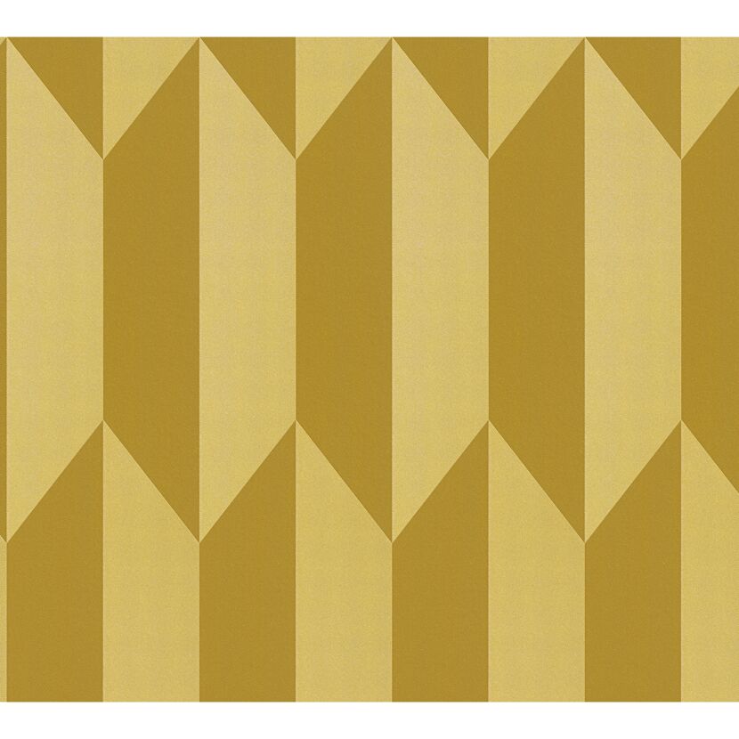 Vliestapete 'CosmoLiving by Cosmopolitan' Grafik Raute gold 10,05 x 0,53 m