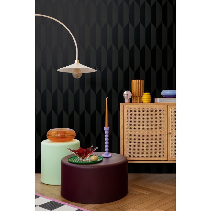 Vliestapete 'CosmoLiving by Cosmopolitan' Grafik Raute schwarz 10,05 x 0,53 m