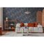 Vliestapete 'CosmoLiving by Cosmopolitan' Palmenblätter blau 10,05 x 0,53 m