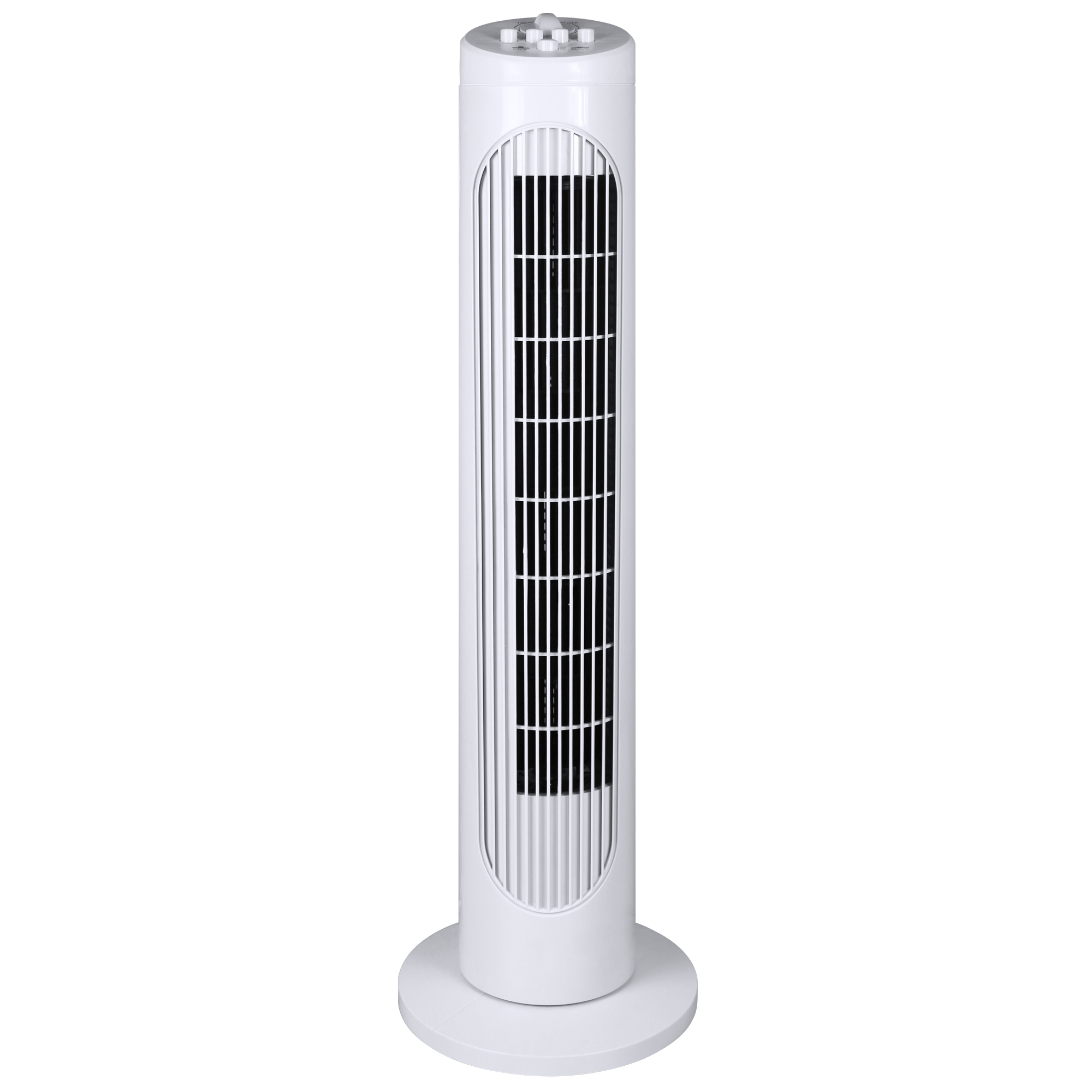 Turmventilator weiß oszillierend Ø 23,5 x 75,5 cm