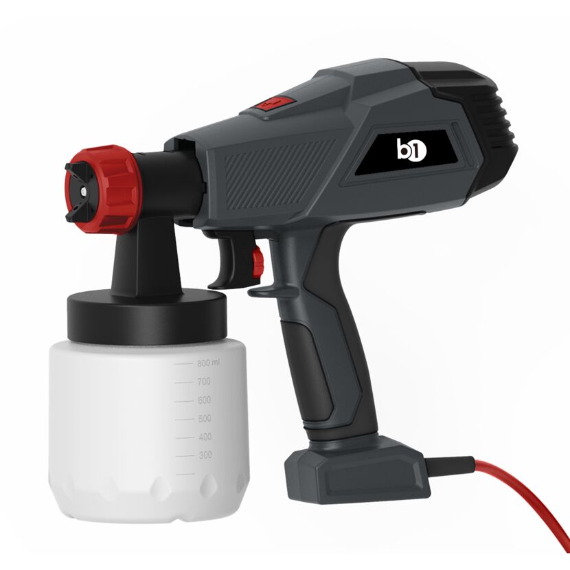 Farbspritzpistole für Lacke und Lasuren mit 800 ml Farbbehälter 450 W