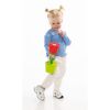 Kind spielt mit Seifenblasen-Blume 'Outdoor active'
