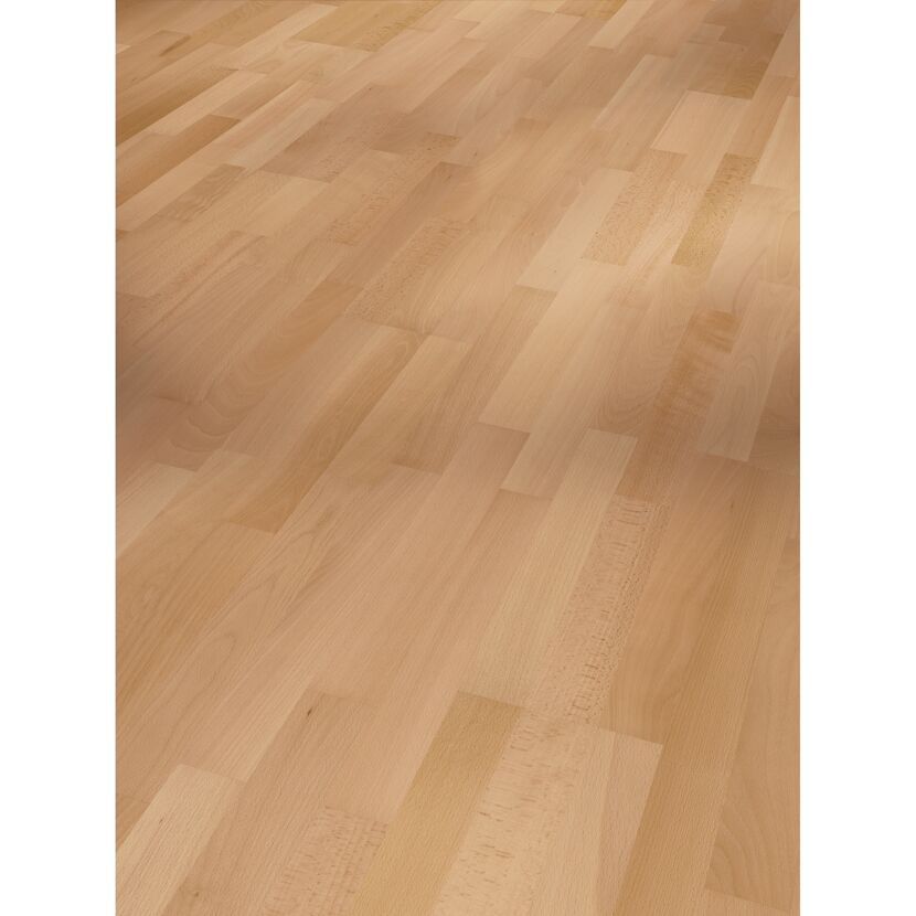 Parkett 'Basic 11-5' Buche Natur lackversiegelt matt 11,5 mm