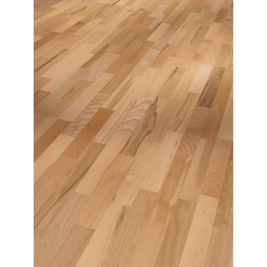 Parkett 'Basic 11-5' Buche Rustikal lackversiegelt matt 11,5 mm