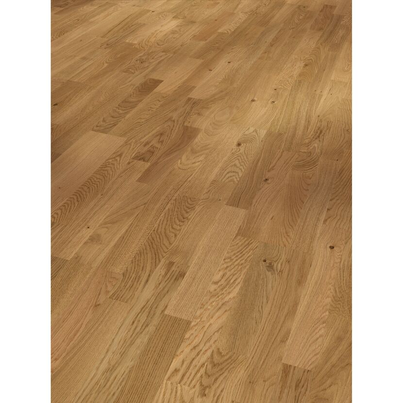 Parkett 'Basic 11-5' Eiche astig lackversiegelt 11,5 mm