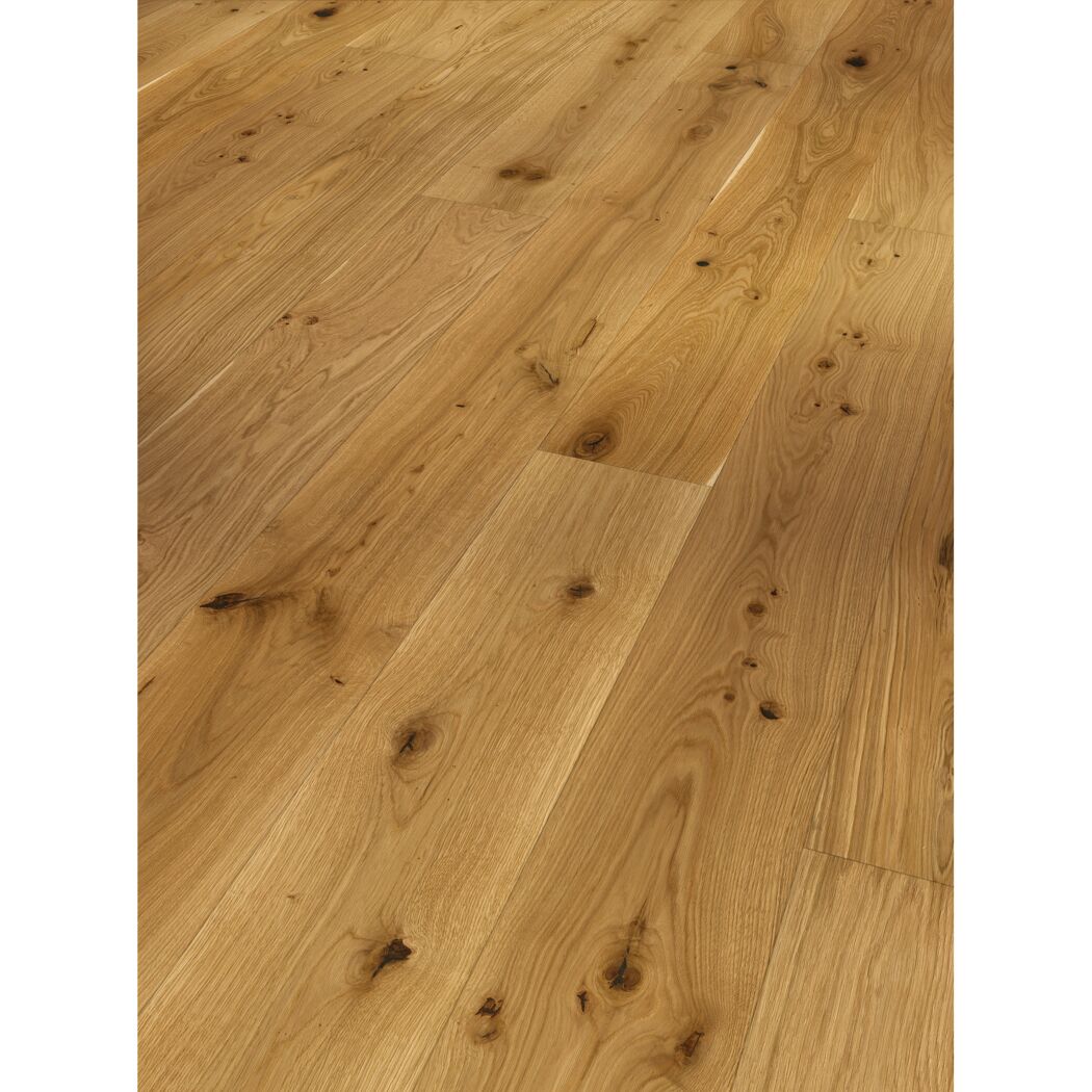 Parkett 'Basic 11-5' Eiche Rustikal gebürstet naturgeölt 11,5 mm