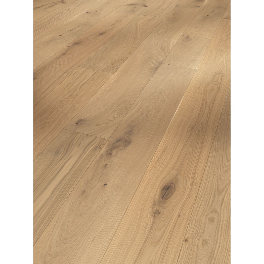 Parkett 'Basic 11-5' Eiche Rustikal hell gebürstet naturgeölt 11,5 mm