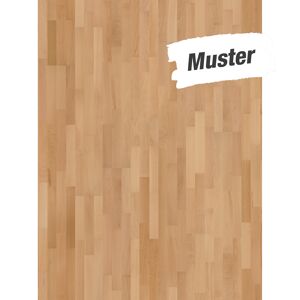 Handmuster zum Parkett 'Basic 11-5' Natur Buche lackversiegelt matt 11,5 mm