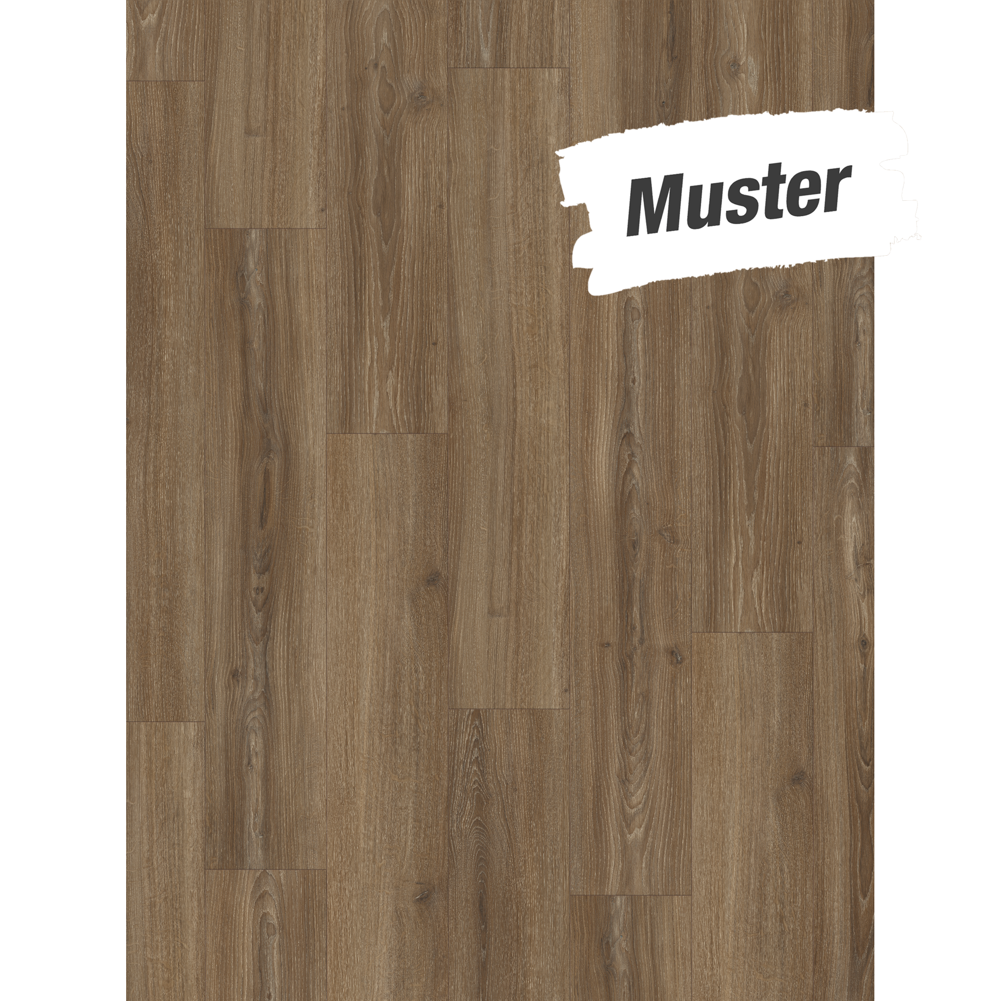 Handmuster zum Laminat 'Basic 600' Eiche Studioline braun 8 mm