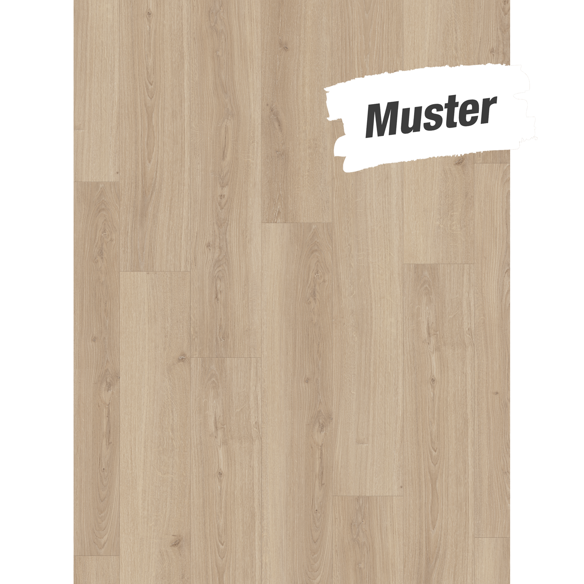 Handmuster zum Laminat 'Basic 600' Eiche Studioline natur 8 mm