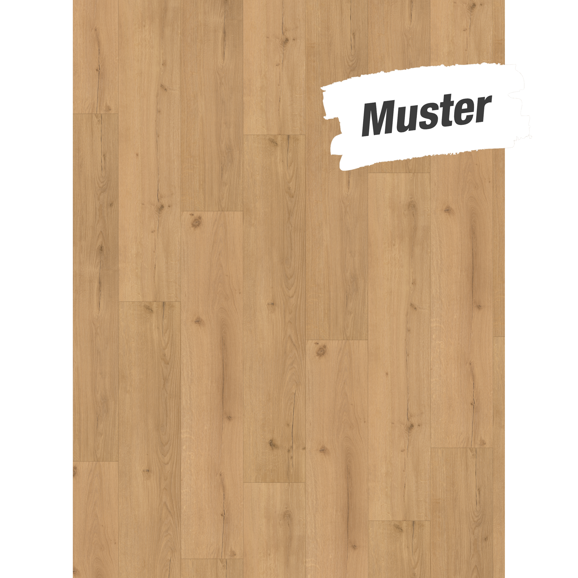 Handmuster zum Designboden 'Basic 5.3' Eiche Infinity natur braun 5,3 mm