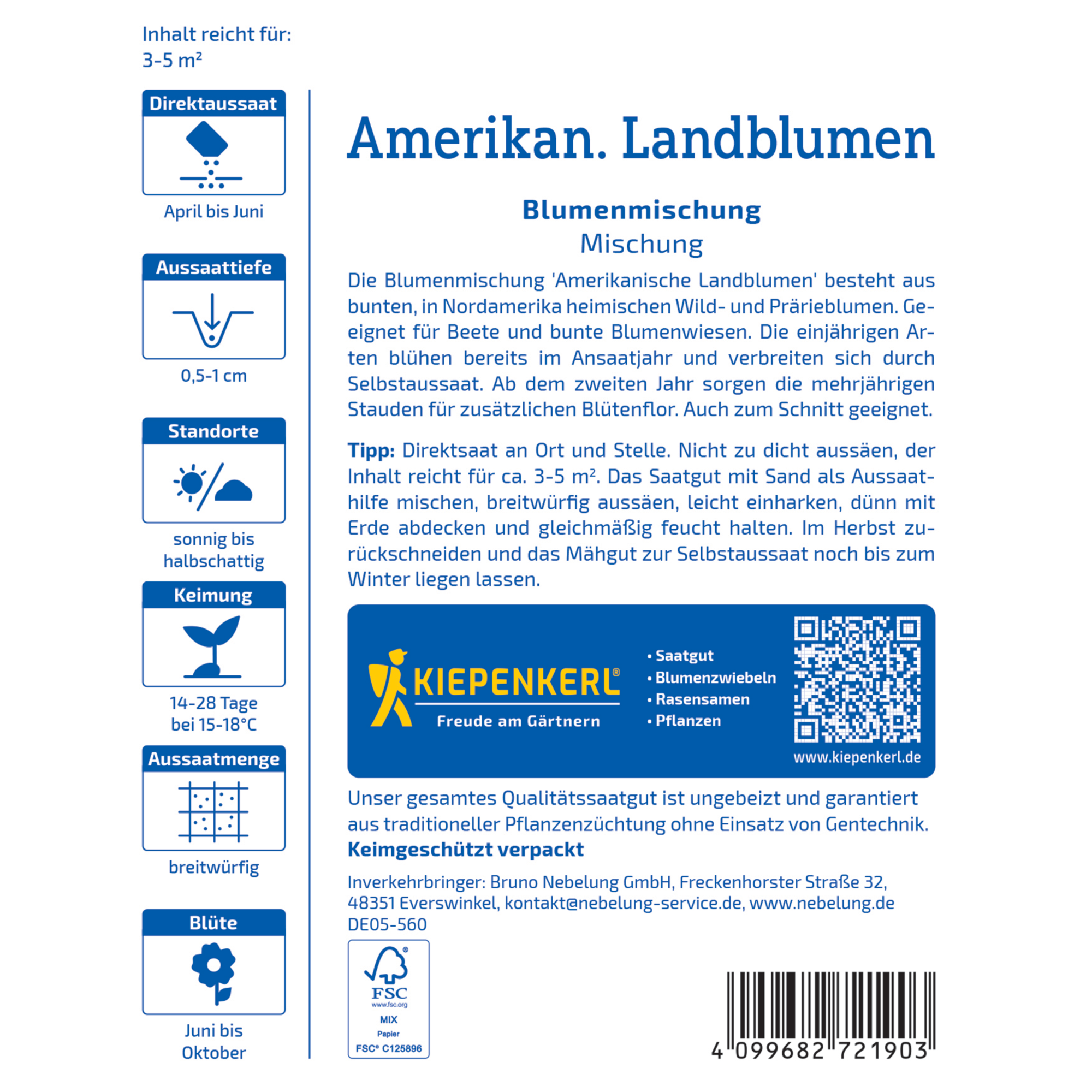 Blumenmischung 'Amerikanische Landblumen'