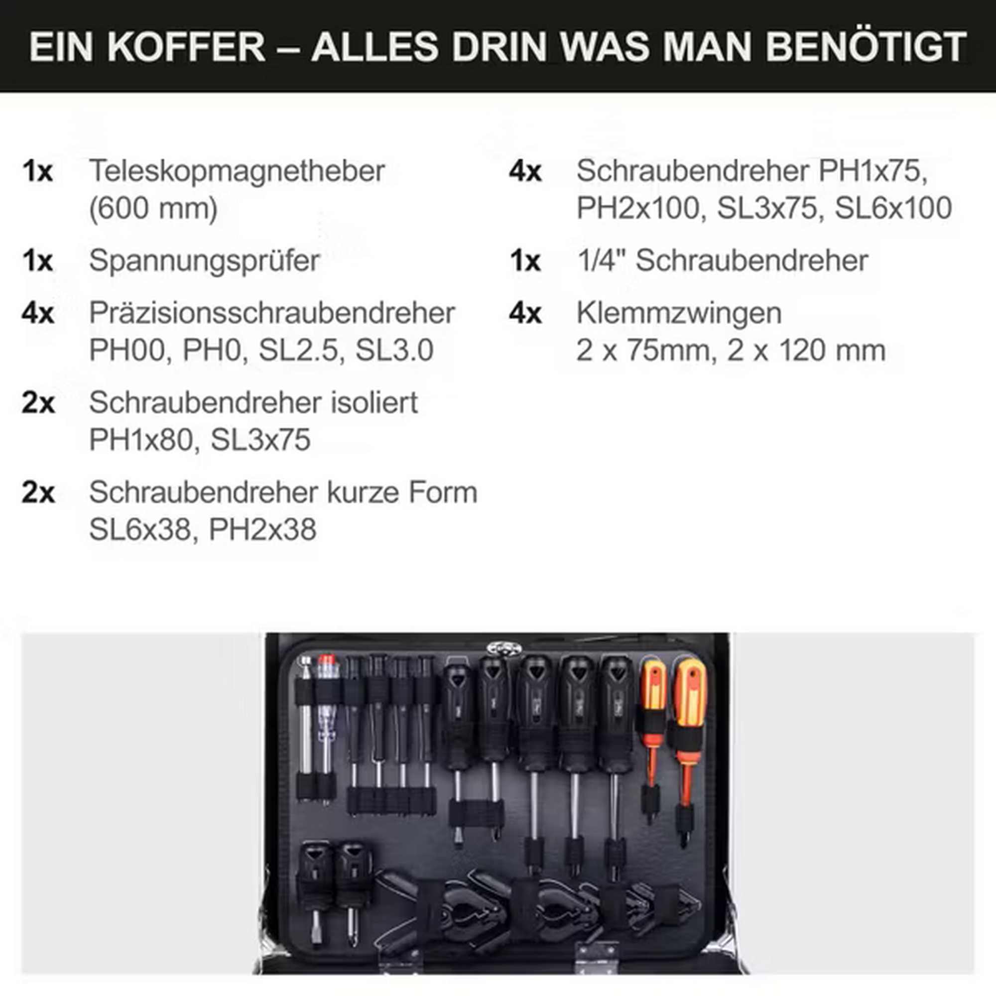 Werkzeugkoffer 'WZB200-BE' 141-teilig