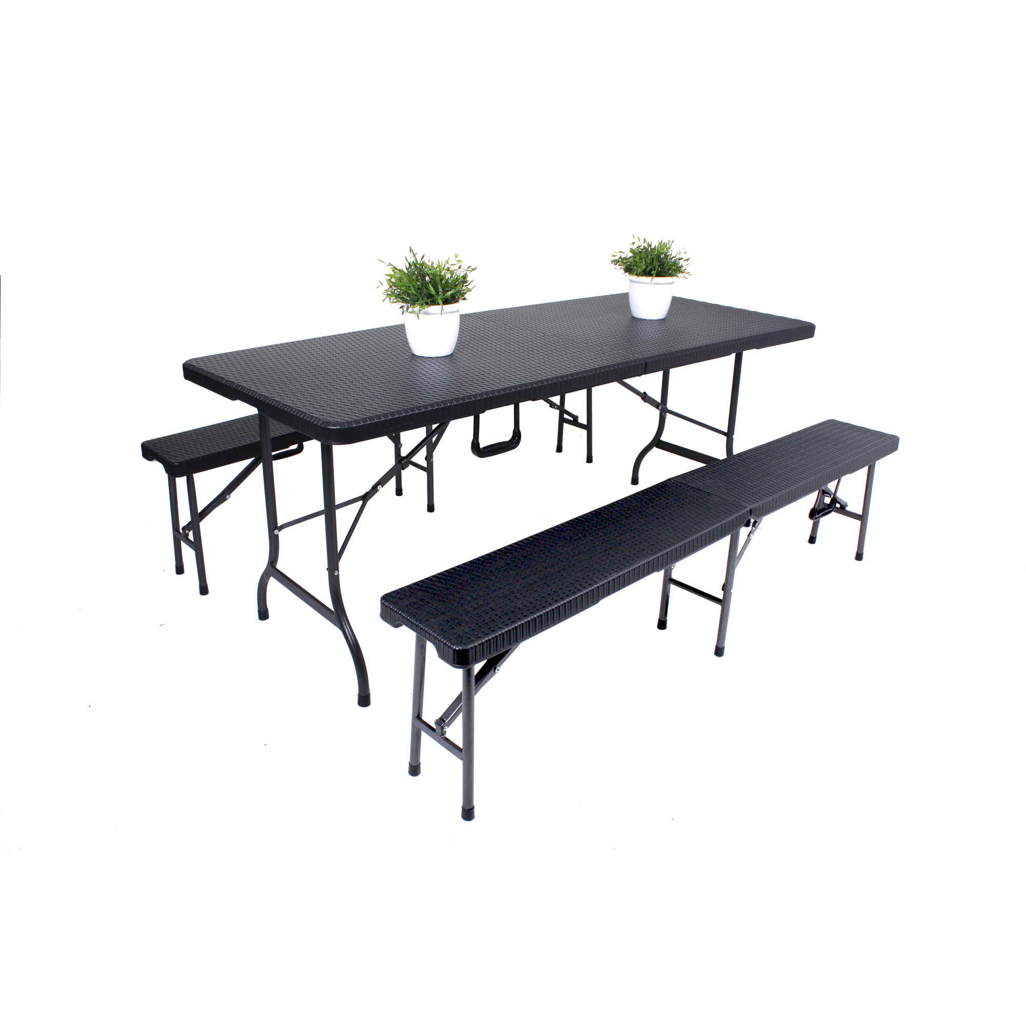 Gartenmöbelset 'Ventana' für 4 Personen Stahl